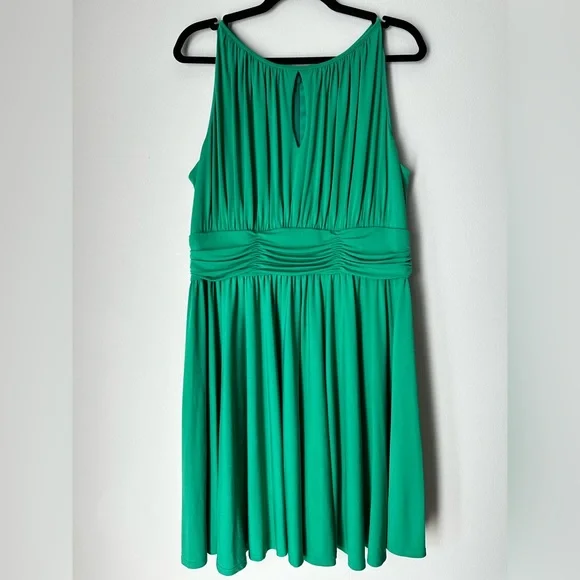 slim fit dress slacks Primavera Couture 3519 Size 2 Apple Green Cocktail Dress Beaded Sequin Flower - main image 1